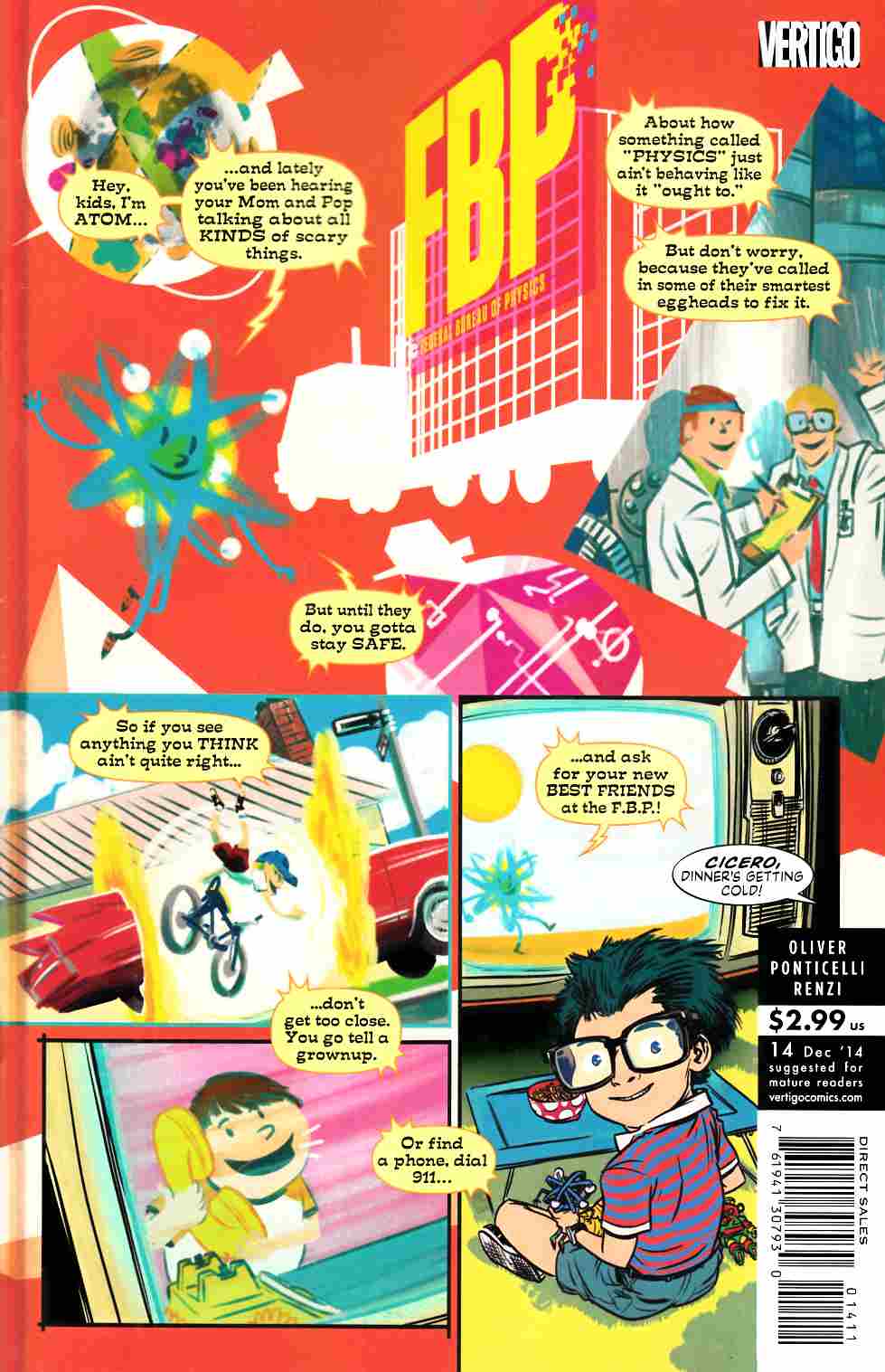 FBP Federal Bureau of Physics #14 [DC Comic] LARGE