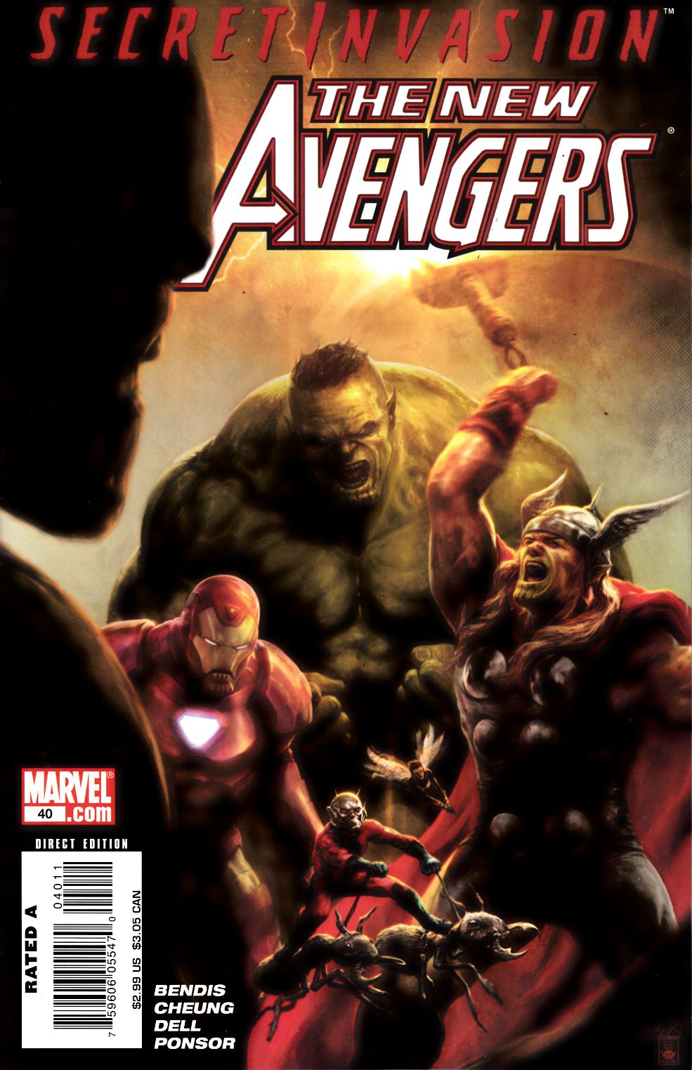 New Avengers #40 Very Fine (8.0) [Marvel Comic] LARGE