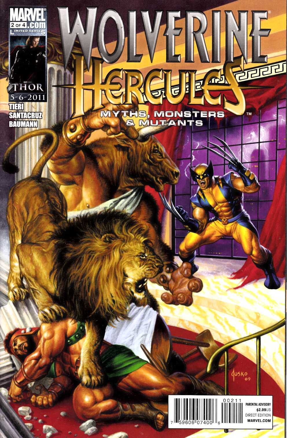 Wolverine Hercules Myths Monsters and Mutants #2 Near Mint Minus (9.2) [Marvel Comic] THUMBNAIL