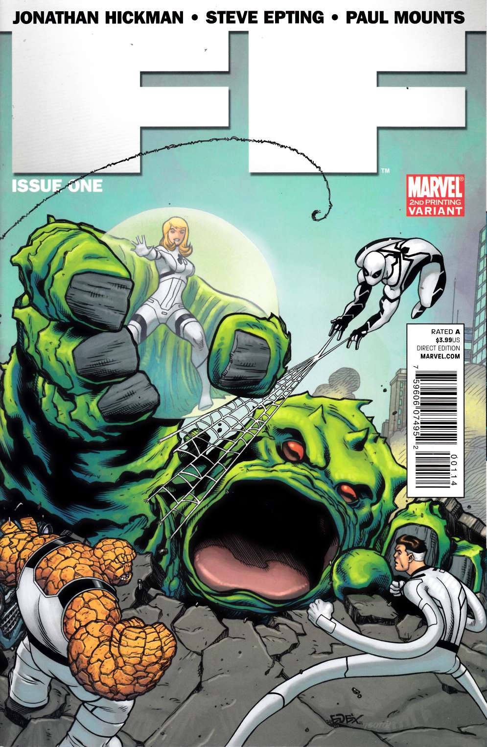 FF #1 Second Printing Near Mint Minus (9.2) [Marvel Comic]