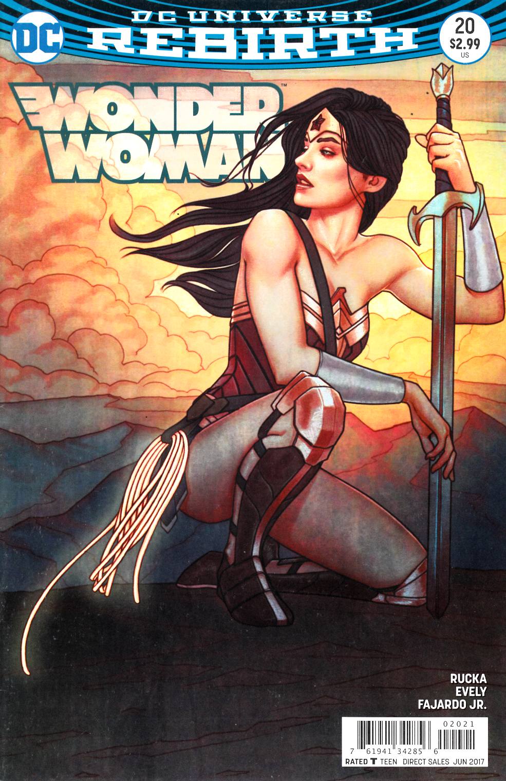 Wonder Woman #20 Frison Variant Cover Very Good Plus (4.5) [DC Comic]