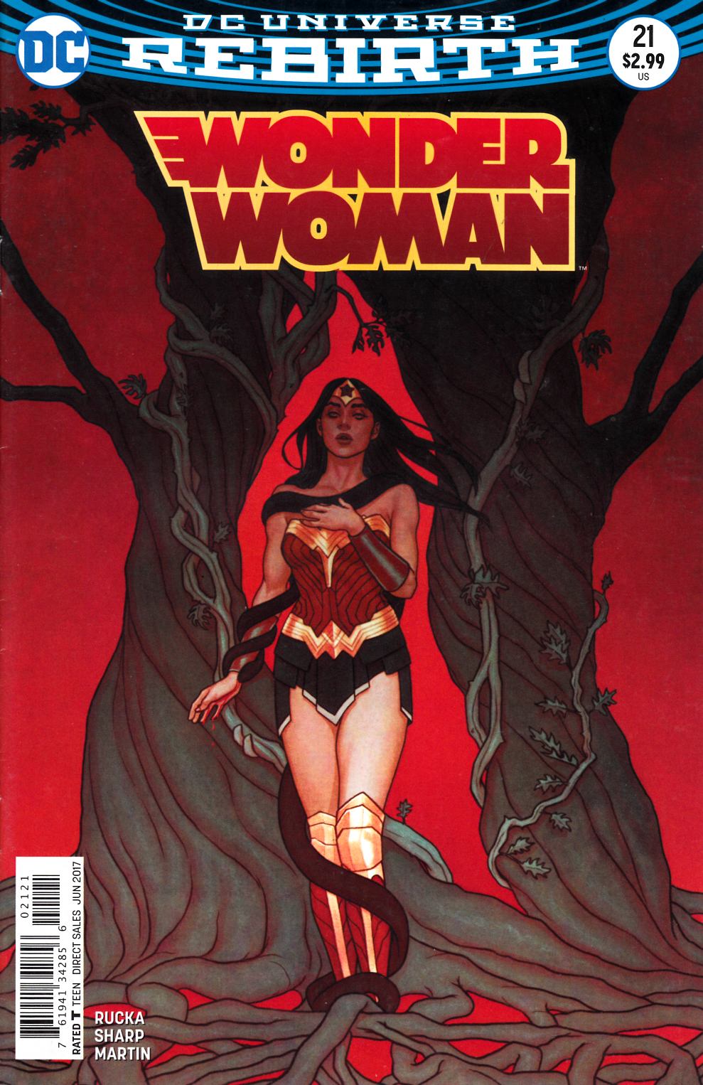 Wonder Woman #21 Frison Variant Cover Very Fine (8.0) [DC Comic]