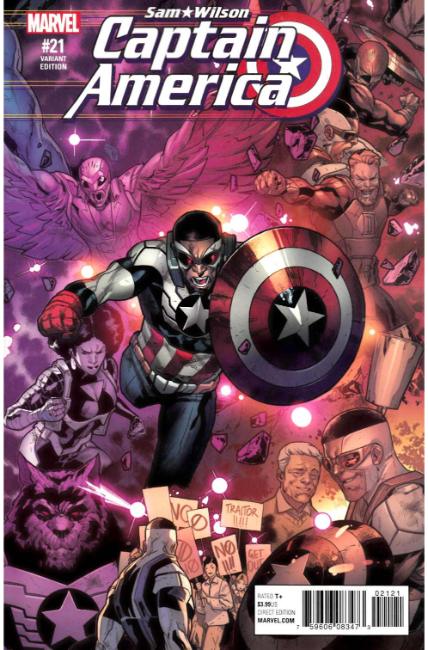 Captain America Sam Wilson #21 Silva Connecting Variant Cover [Marvel Comic] THUMBNAIL