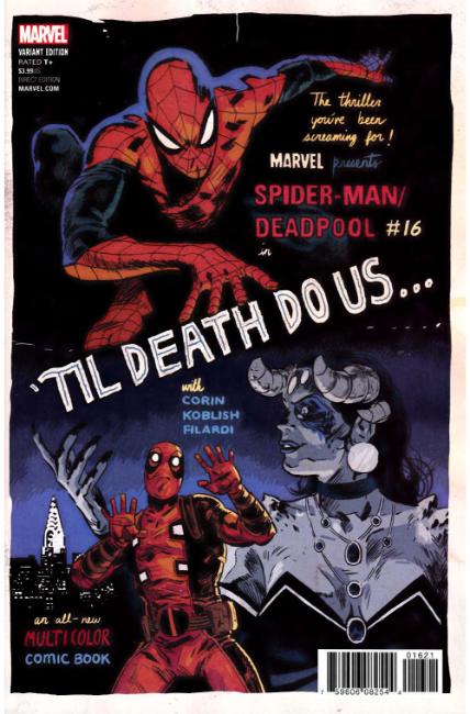 Spider-Man Deadpool #16 Walsh Variant Cover Near Mint (9.4) [Marvel Comic] LARGE