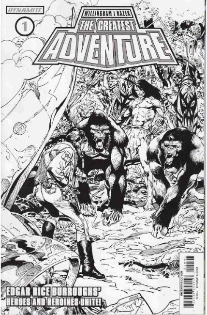 Greatest Adventure #1 Cover D- Castro B&W Incentive [Dynamite Comic] THUMBNAIL