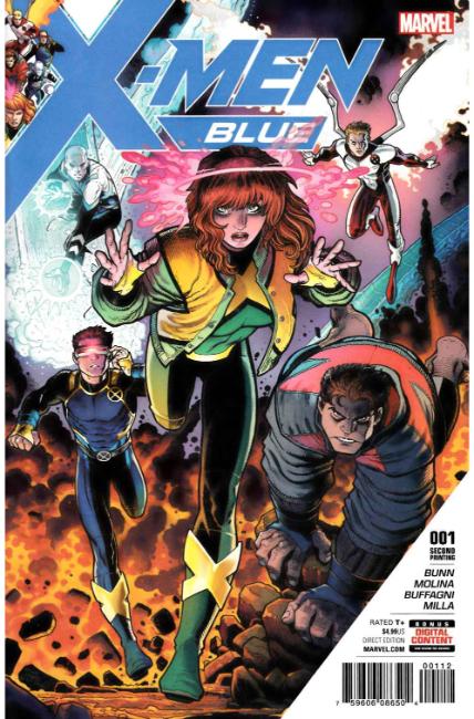 X-Men Blue #1 Second Printing [Marvel Comic] LARGE