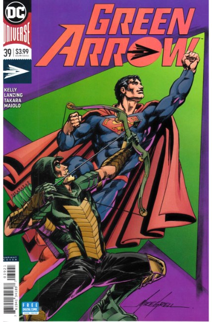 Green Arrow #39 Grell Variant Cover [DC Comic] LARGE