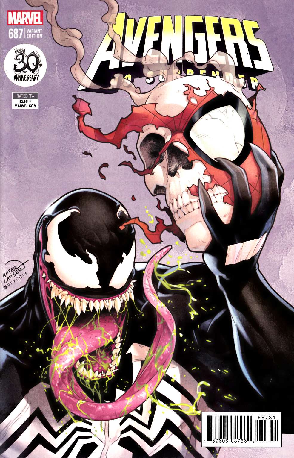 Avengers #687 Venom 30th Variant Cover Near Mint (9.4) [Marvel Comic] THUMBNAIL