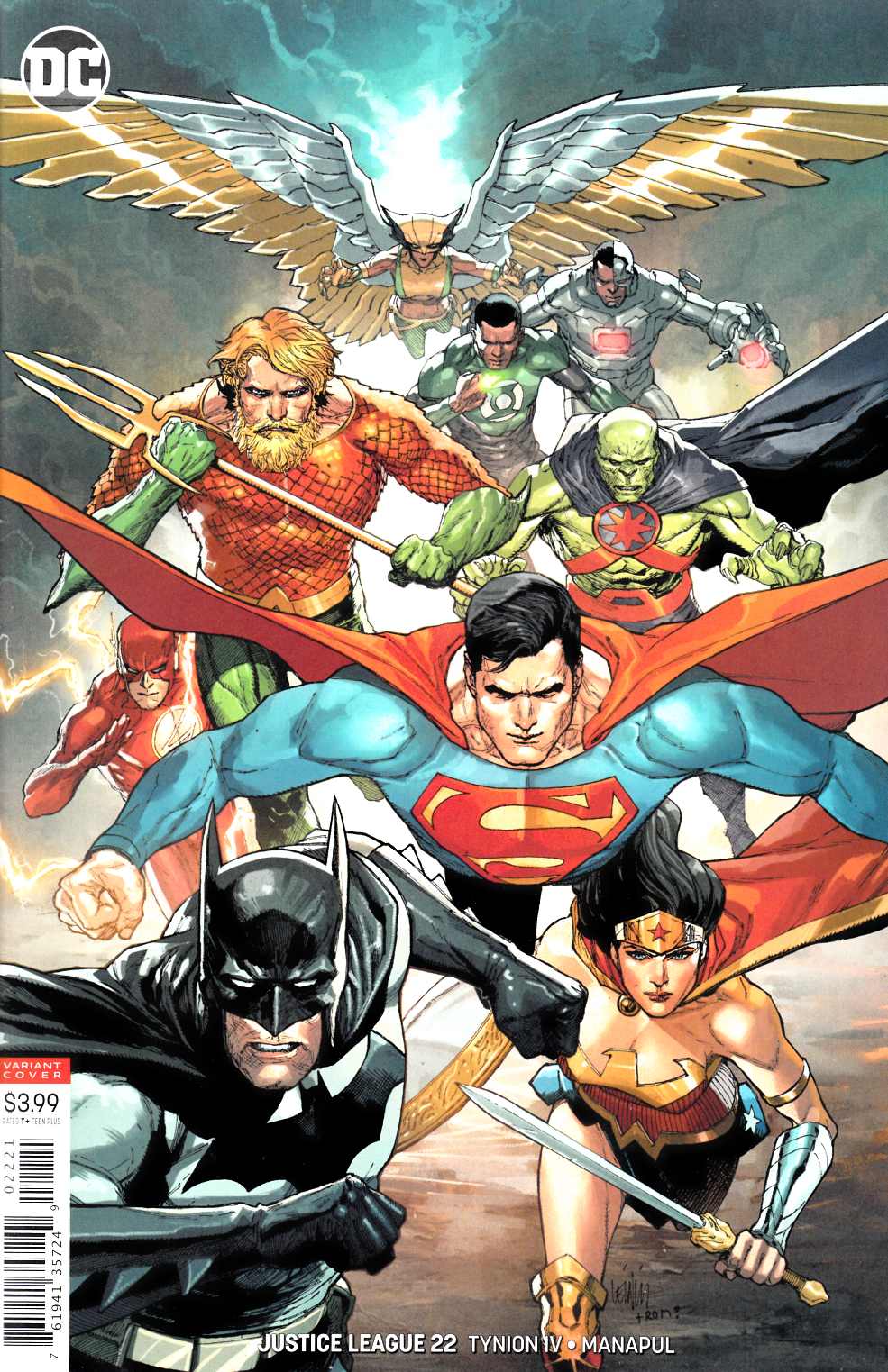 Justice League #22 Yu Variant Cover Near Mint (9.4) [DC Comic] THUMBNAIL