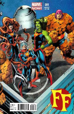 FF #1 Bagley Connecting Cover [Comic] LARGE