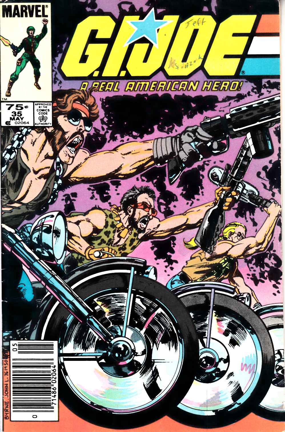 GI Joe A Real American Hero #35 Newsstand Edition Good (2.0) [Marvel Comic] THUMBNAIL