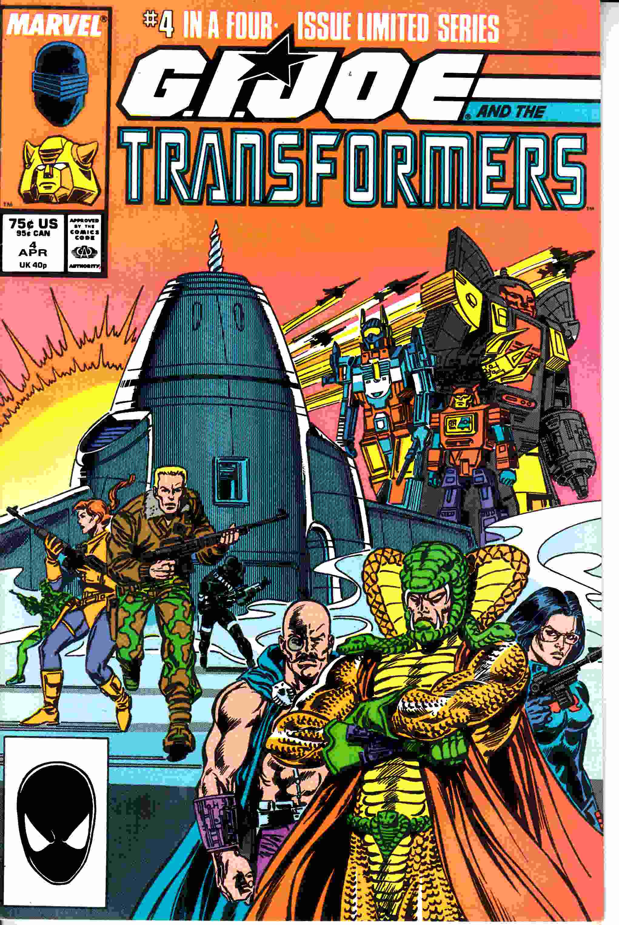 GI Joe and the Transformers #4 Very Fine (8.0) [Marvel Comic] –  Dreamlandcomics.com Online Store