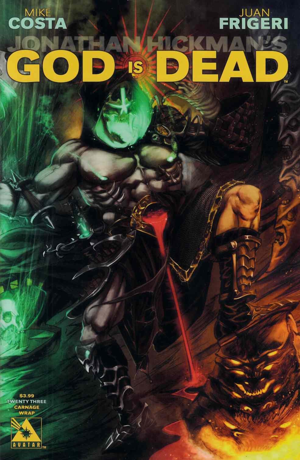 God Is Dead #23 Carnage Wrap Cover [Avatar Comic] THUMBNAIL