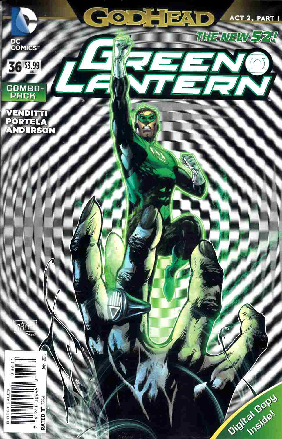 Green Lantern #36 Combo Pack (Godhead) [DC Comic] LARGE