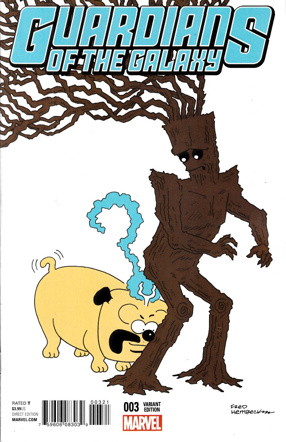 Guardians of the Galaxy #3 Hembeck Variant Cover [Marvel Comic] THUMBNAIL