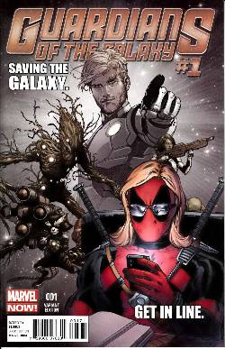Guardians of the Galaxy #1 Texts From Deadpool Cover Near Mint (9.4) [Marvel Comic] LARGE