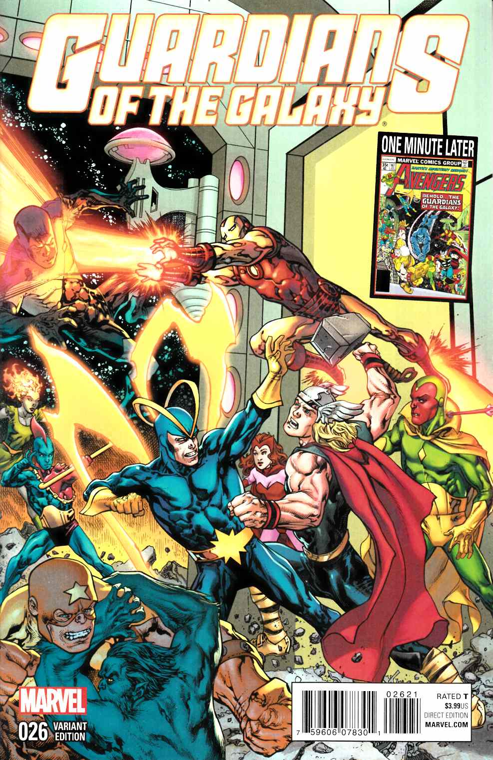Guardians of the Galaxy #26 Avengers Variant Cover [Marvel Comic] THUMBNAIL