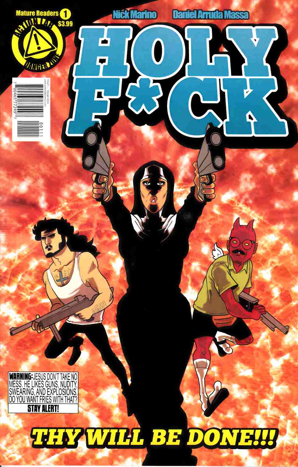 Holy F*ck #1 Main Cover [Danger Zone Comic] LARGE