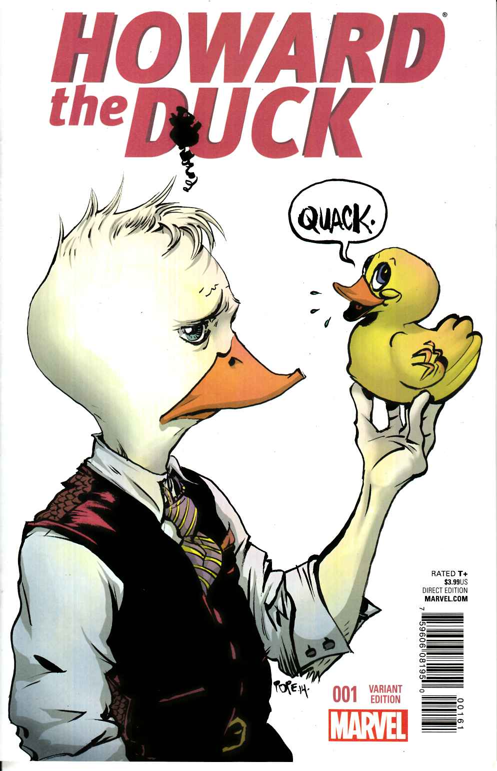 Howard the Duck #1 Pope Variant Cover [Marvel Comic] LARGE