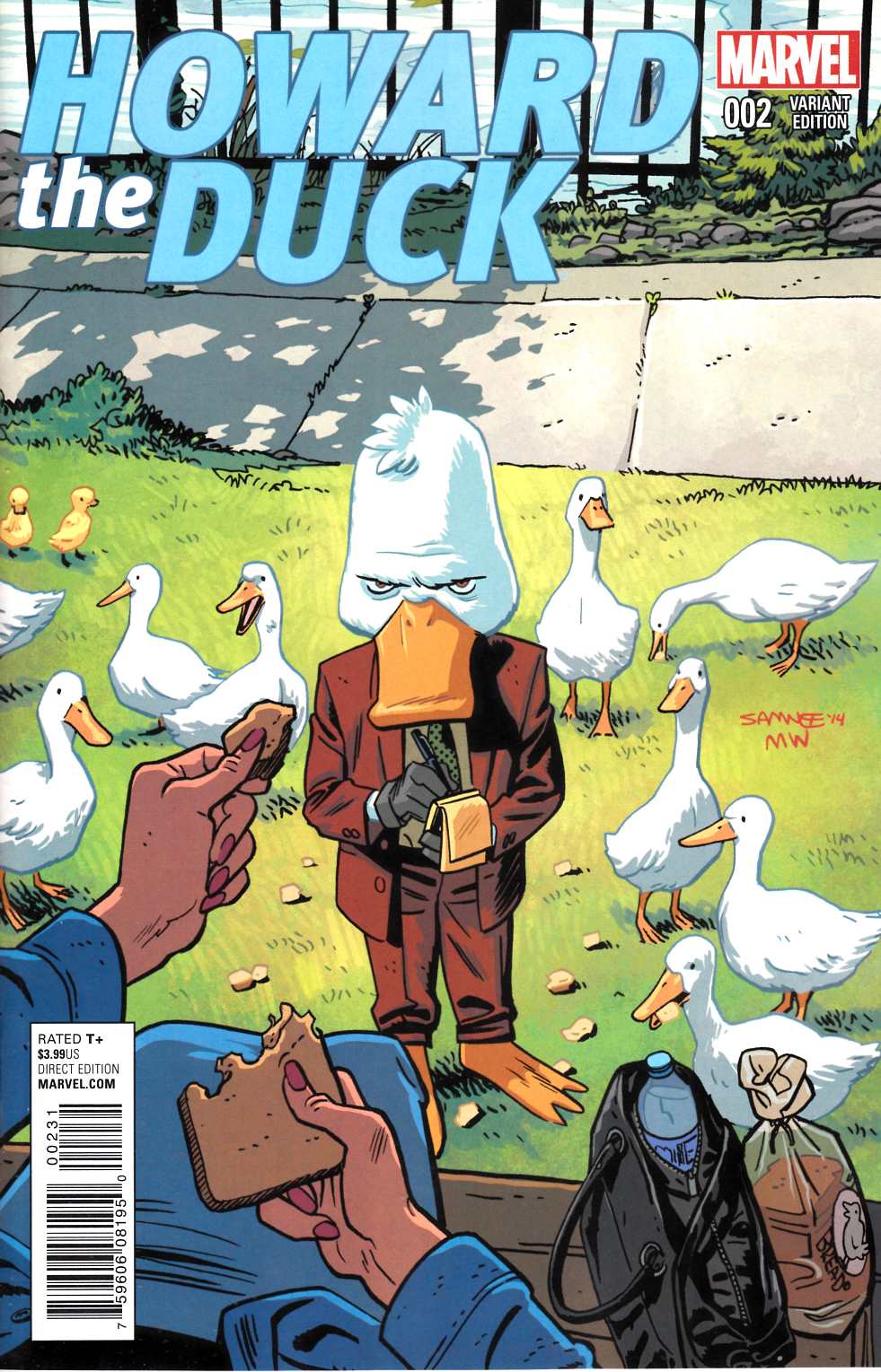 Howard The Duck #2 Samnee Variant Cover Near Mint (9.4) [Marvel Comic] LARGE