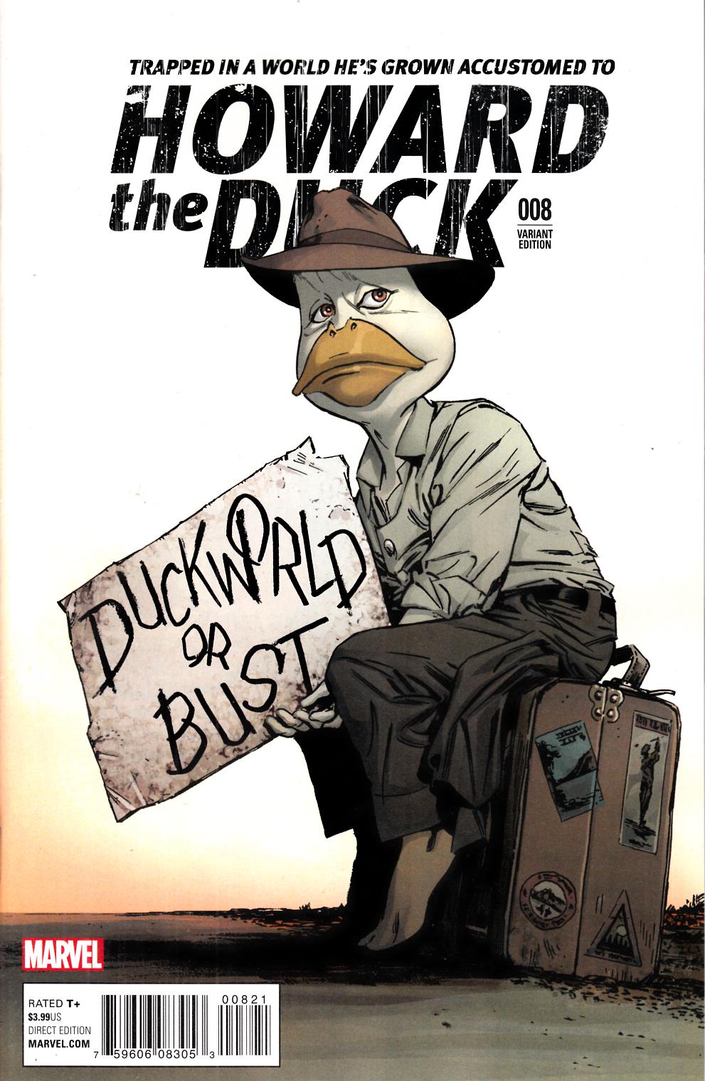Howard the Duck #8 Guice Classic Variant Cover [Marvel Comic] THUMBNAIL