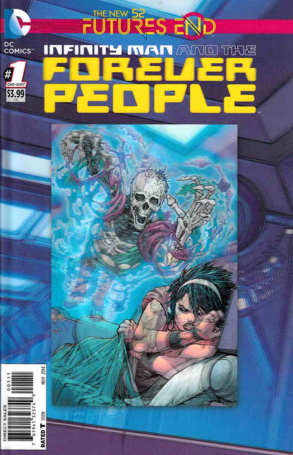 Infinity Man and the Forever People Futures End #1 3D Edition Near Mint (9.4) [DC Comic] THUMBNAIL