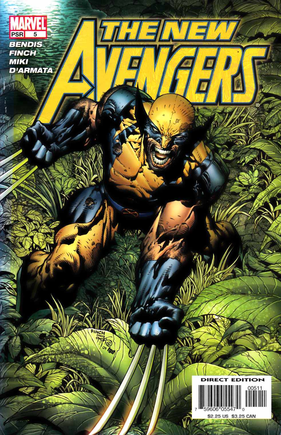 New Avengers #5 Near Mint (9.4) [Marvel Comic] LARGE