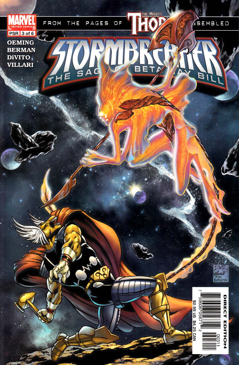 Stormbreaker Saga of Beta Ray Bill #3 Near Mint Minus (9.2) [Marvel Comic] LARGE