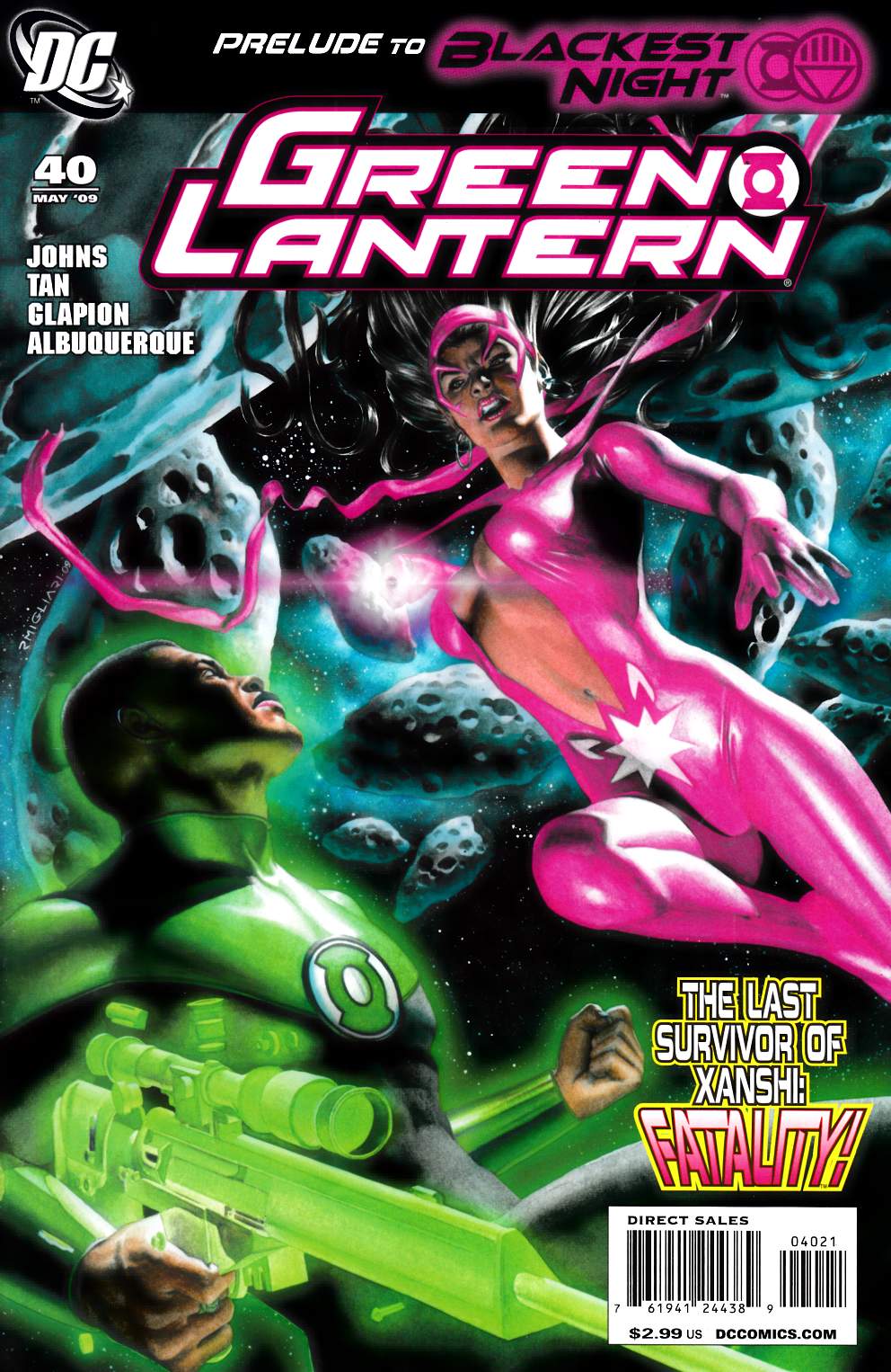 Green Lantern #40 Migliari Variant Cover Near Mint Minus (9.2) [DC Comic]