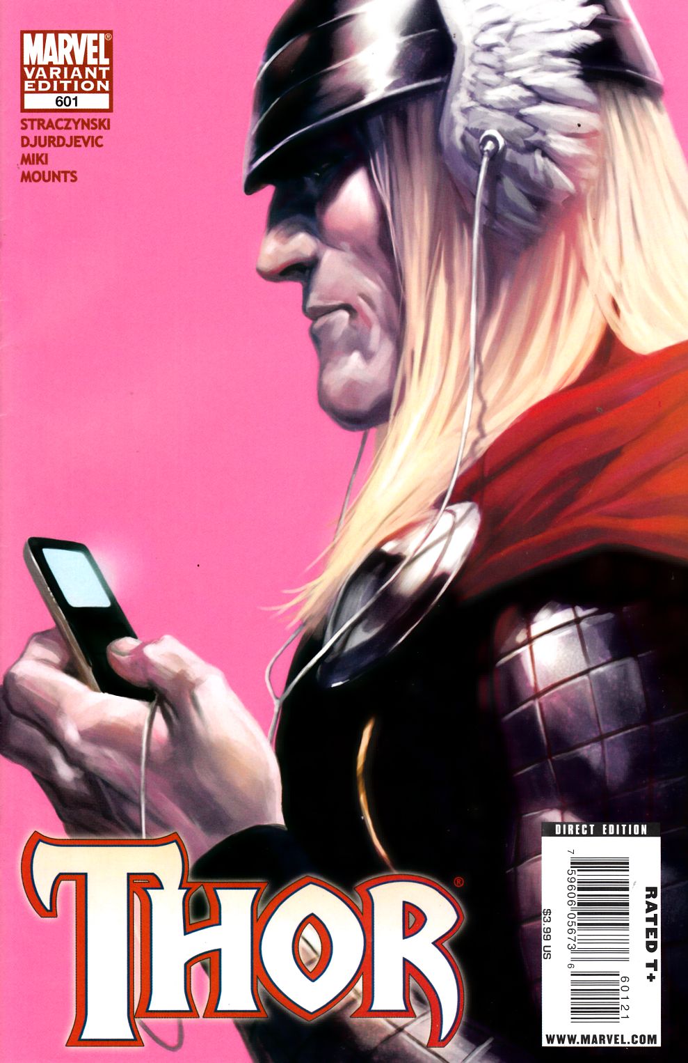 Thor #601 Djurdjevic Variant Cover Near Mint Minus (9.2) [Marvel Comic]