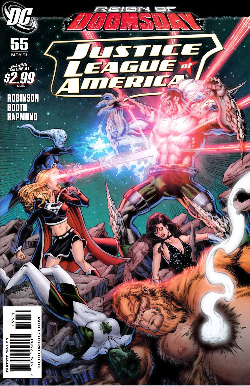 Justice League of America #55 Jurgens Variant Cover Near Mint (9.4) [DC Comic] LARGE