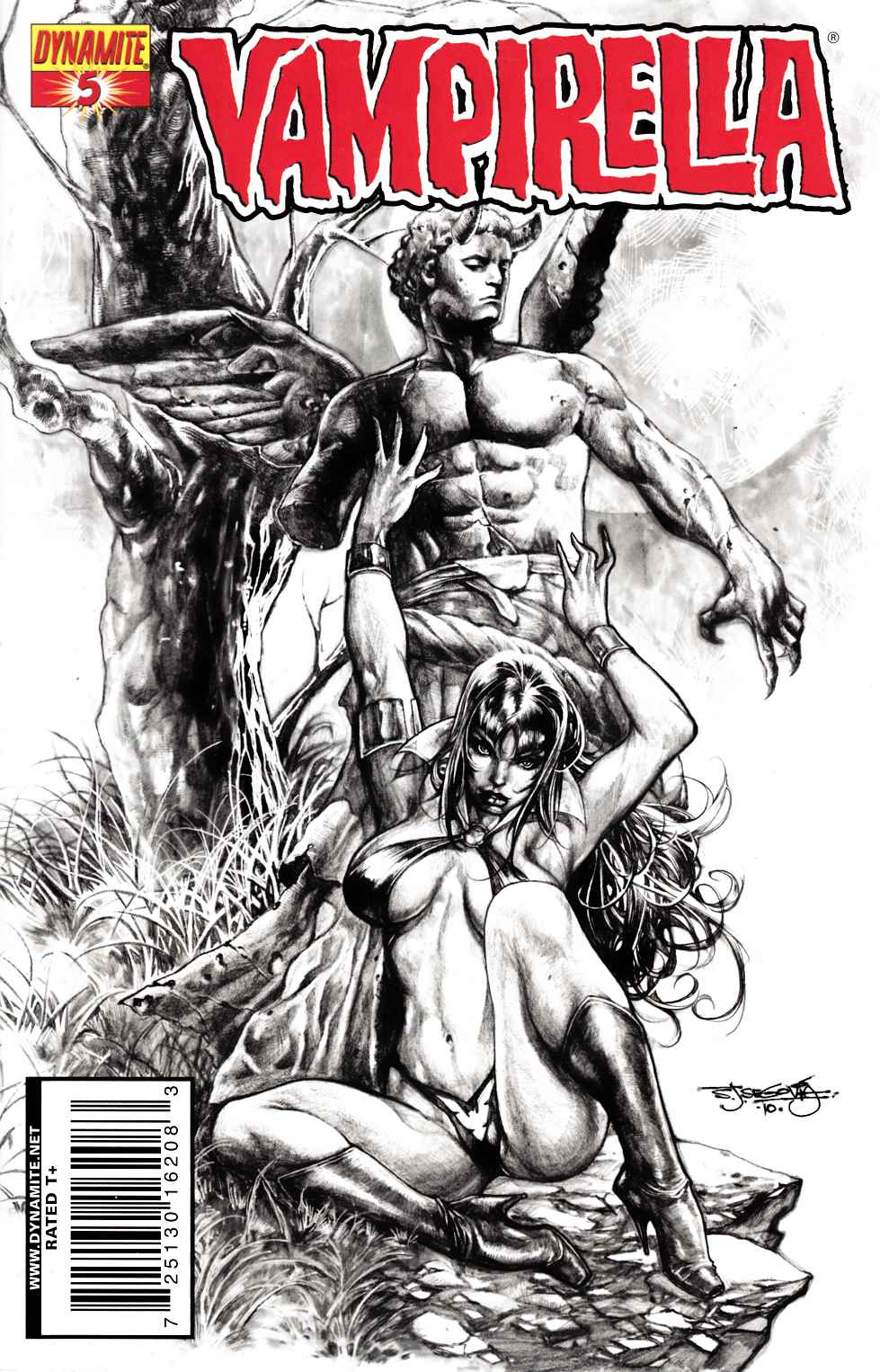 Vampirella #5 Segovia B&W Incentive Cover Near Mint Minus (9.2) [Dynamite Comic] THUMBNAIL