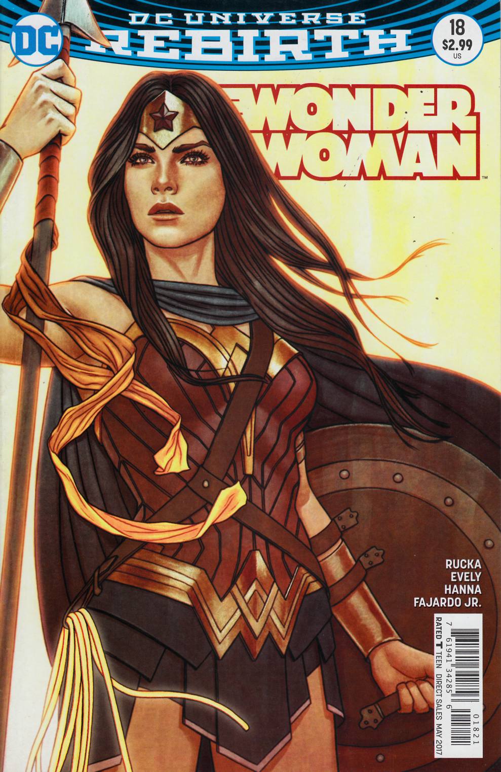 Wonder Woman #18 Frison Variant Cover Near Mint Minus (9.2) [DC Comic]