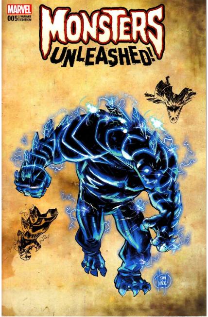 Monsters Unleashed #5 Kubert Monster Variant Cover [Marvel Comic] THUMBNAIL