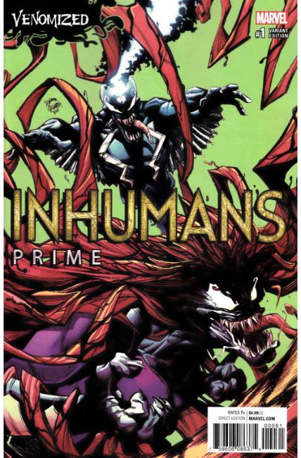 Inhumans Prime #1 Stegman Venomized Variant Cover [Marvel Comic] LARGE