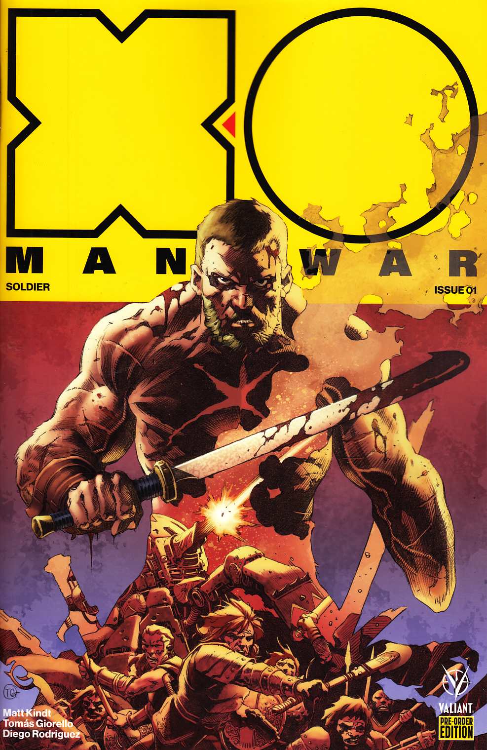 X-O Manowar #1 Cover C- Preorder Giorello Variant [Valiant Comic] LARGE