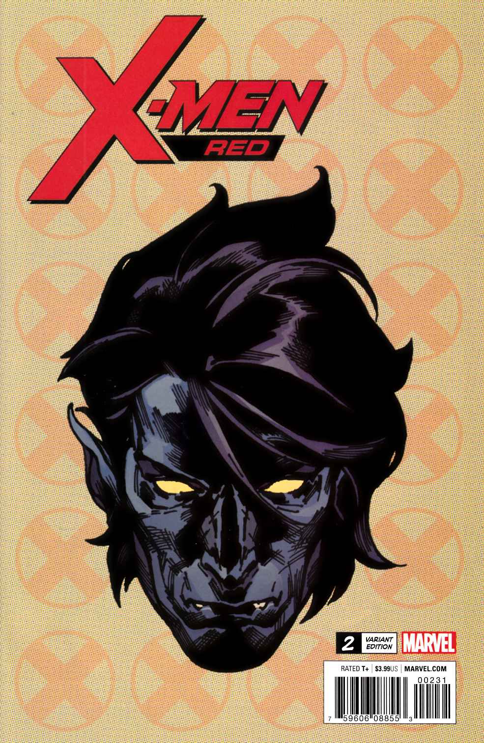 X-Men Red #2 Charest Headshot Variant Cover Near Mint (9.4) [Marvel Comic] THUMBNAIL