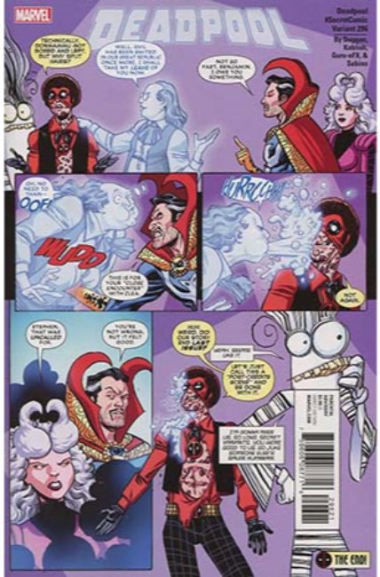 Despicable Deadpool #296 Koblish Secret Comic Variant Cover [Marvel Comic] THUMBNAIL