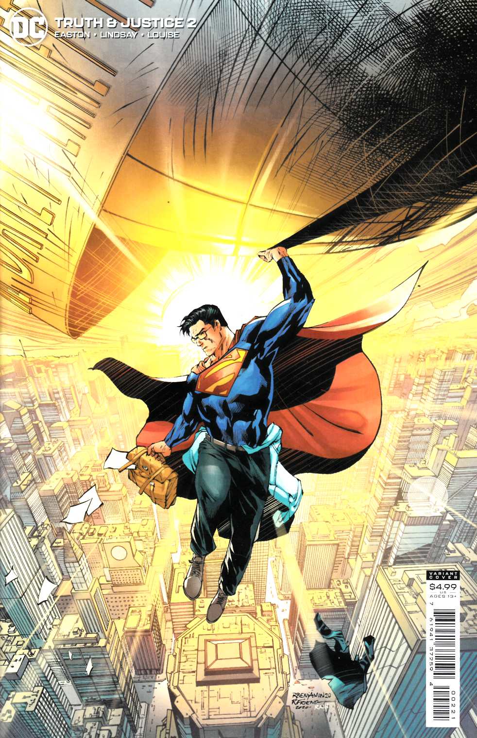 Truth and Justice #2 Friend Variant Cover Near Mint (9.4) [DC Comic] LARGE