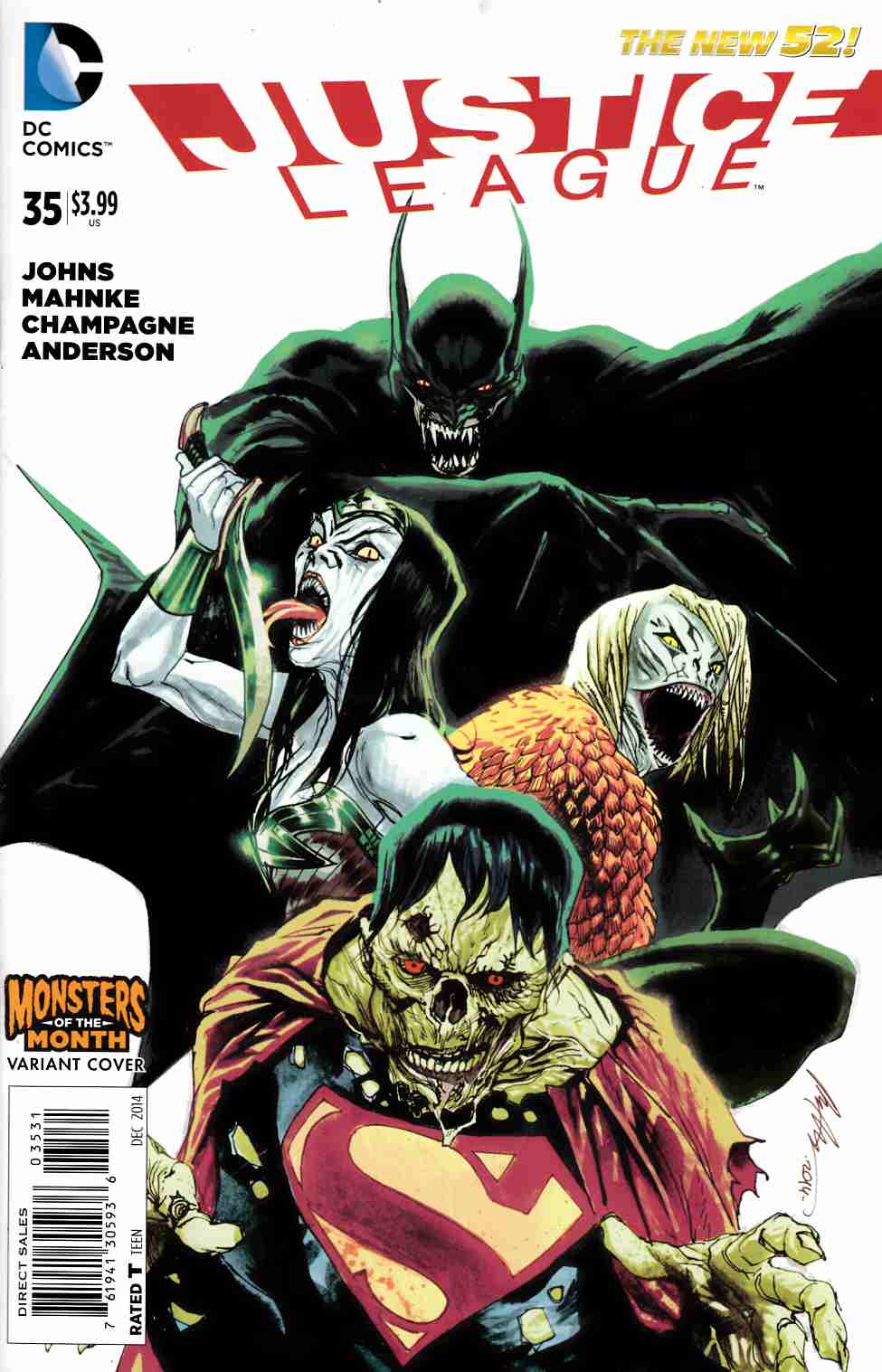 Justice League #35 Monsters Variant Cover [Comic] LARGE