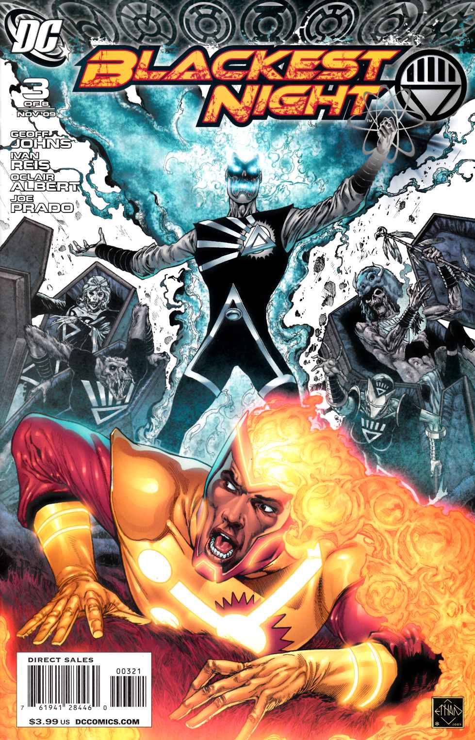 Blackest Night #3 Van Sciver Variant Cover Very Fine (8.0) [DC Comic] LARGE