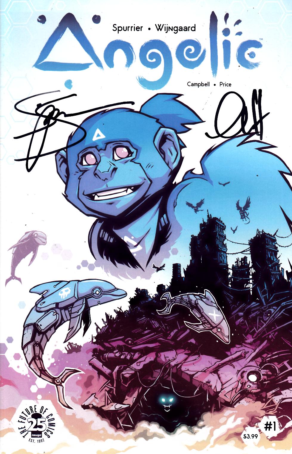 Angelic #1 Signed by Spurrier & Wijngaard Near Mint (9.4) [Image Comic] THUMBNAIL
