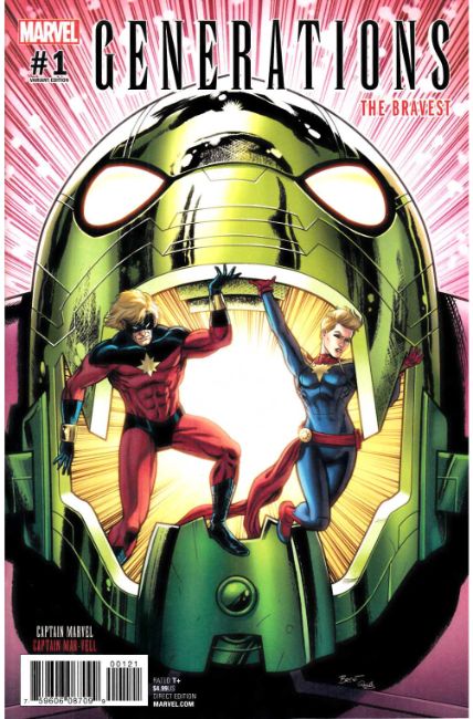 Generations Capt Marvel & Capt Mar-Vell #1 Schoonover Variant Cover [Marvel Comic] THUMBNAIL