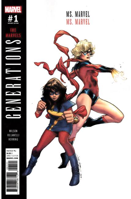Generations Ms Marvel & Ms Marvel #1 Coipel Variant Cover Near Mint (9.4) [Marvel Comic] LARGE
