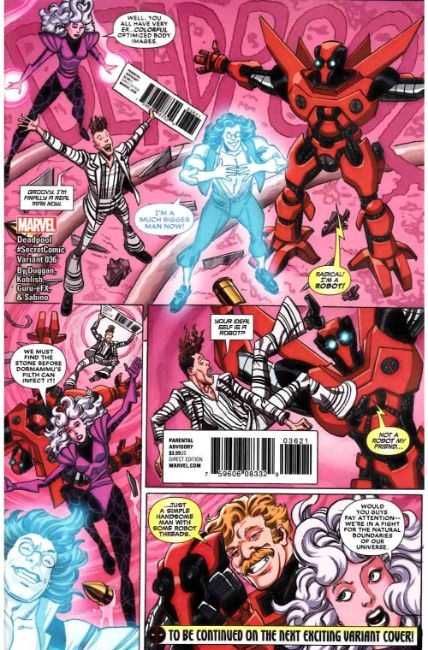 Deadpool #36 Koblish Secret Comic Variant Cover [Marvel Comic] THUMBNAIL