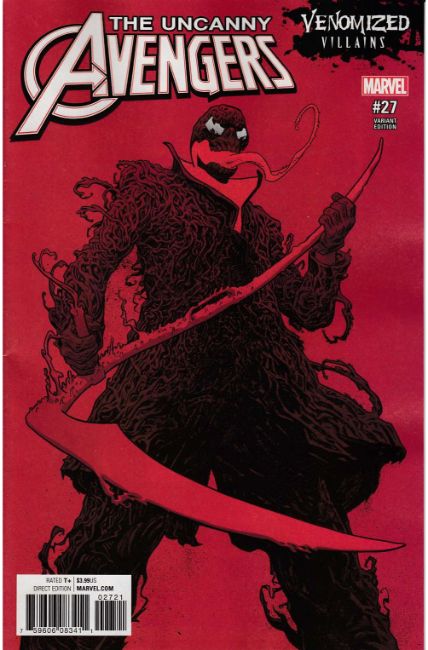 Uncanny Avengers #27 Hawthorne Venomized Red Skull Variant Cover [Marvel Comic] LARGE