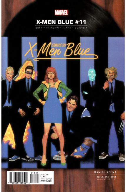 X-Men Blue #11 Acuna Rock N Roll Variant Cover [Marvel Comic] LARGE