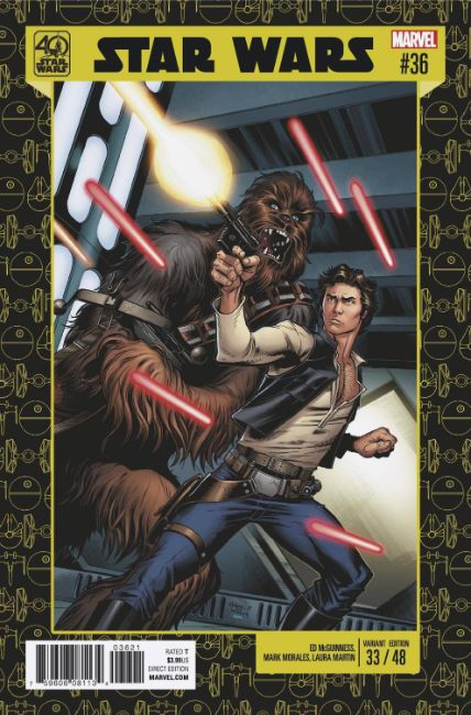 Star Wars #36 40th Anniversary Variant Cover [Marvel Comic] LARGE