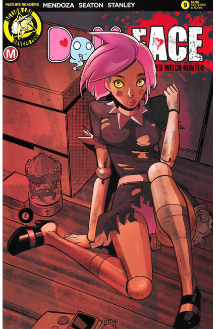 Dollface #9 Cover F- Celor Pin Up Tattered & Torn [Danger Zone Comic] LARGE