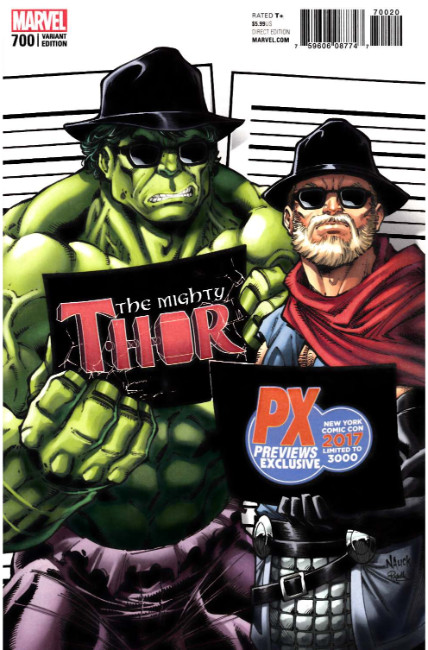 Mighty Thor #700 Previews Exclusive NYCC Variant Cover Near Mint (9.4) [Marvel Comic] THUMBNAIL